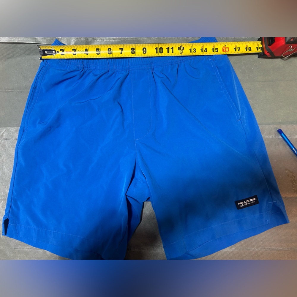 Hollister Vibrant Blue Athletic Shorts w lining